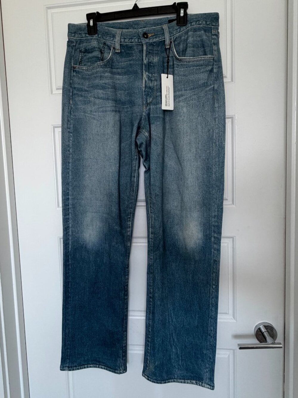 Rag & Bone Mens Fit 4 Miramar Terry Pants Sz 34 x 30 NWT Atlantic Blue Denim
